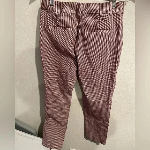 Loft the Sutton skinny work red/white pants - Picture 2 of 5